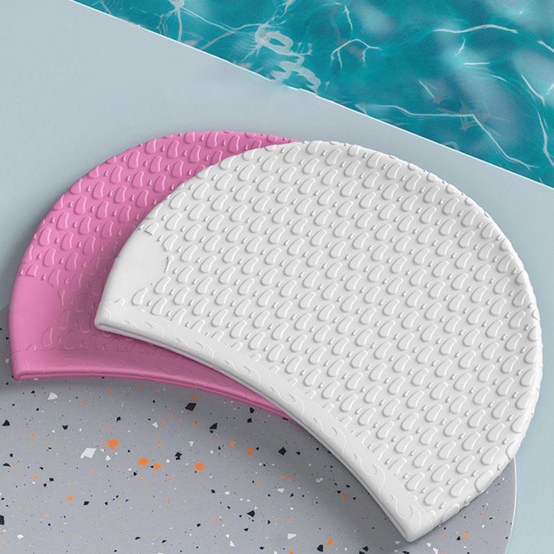 Swim Hat Silicone - Professionele siliconen zwemmuts met oorbescherming, hoog