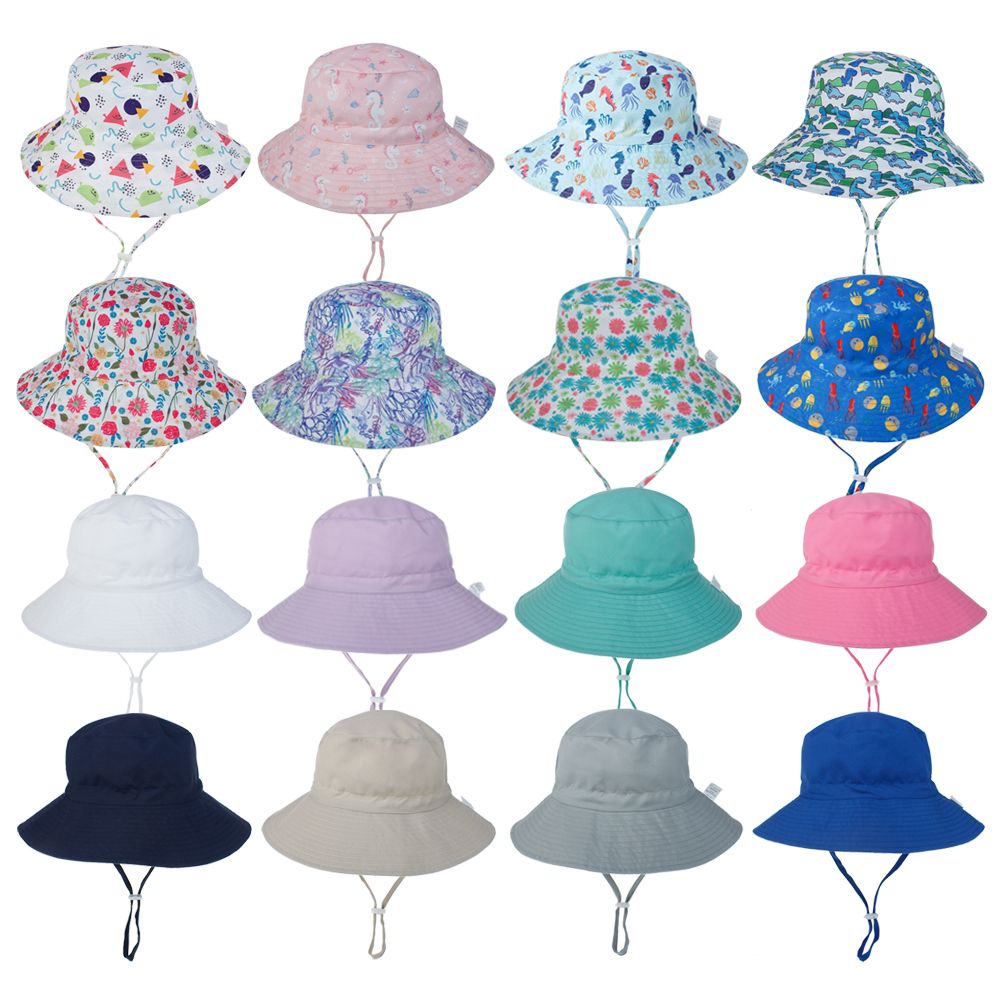 Sun Hat Wide Brim - Zomer jongens meisjes nek- en oorbeschermers