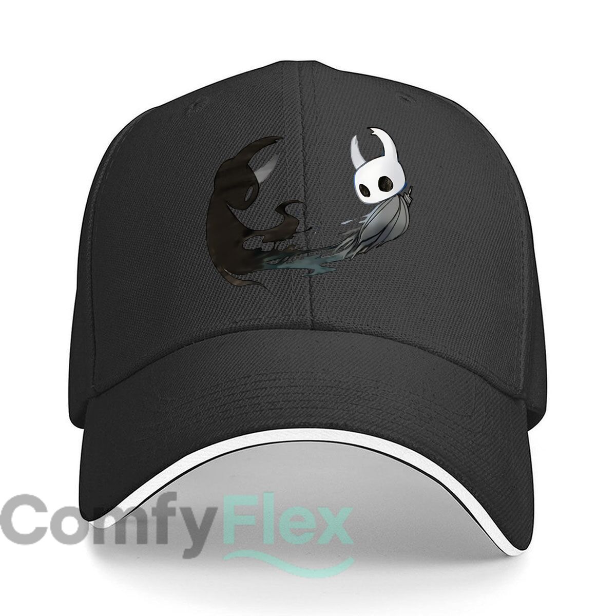 Baseball Cap Structured - Hollow Knight & Void Entity Illustratie