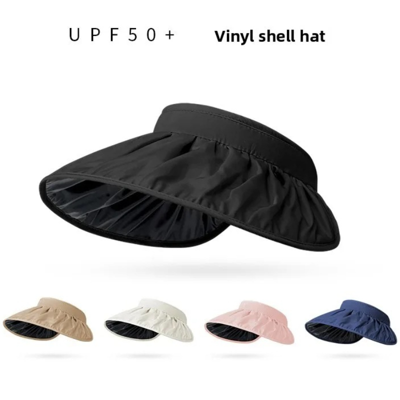 Visor Sun Hat - UPF50+ Opvouwbare Hoed met Hoofdband Zonneklep