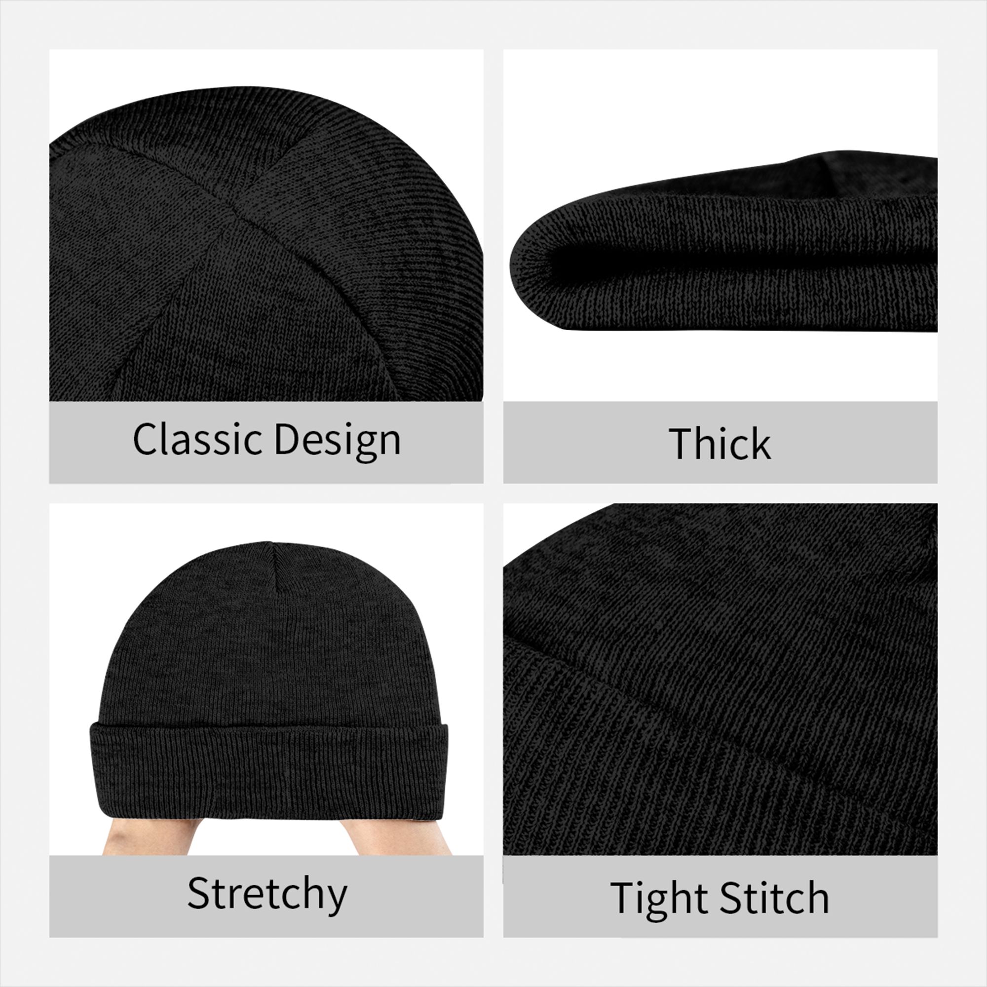 Mannen Vrouwen Ribgebreide Mut - Beanie Cuffed Knit recensie en prijs