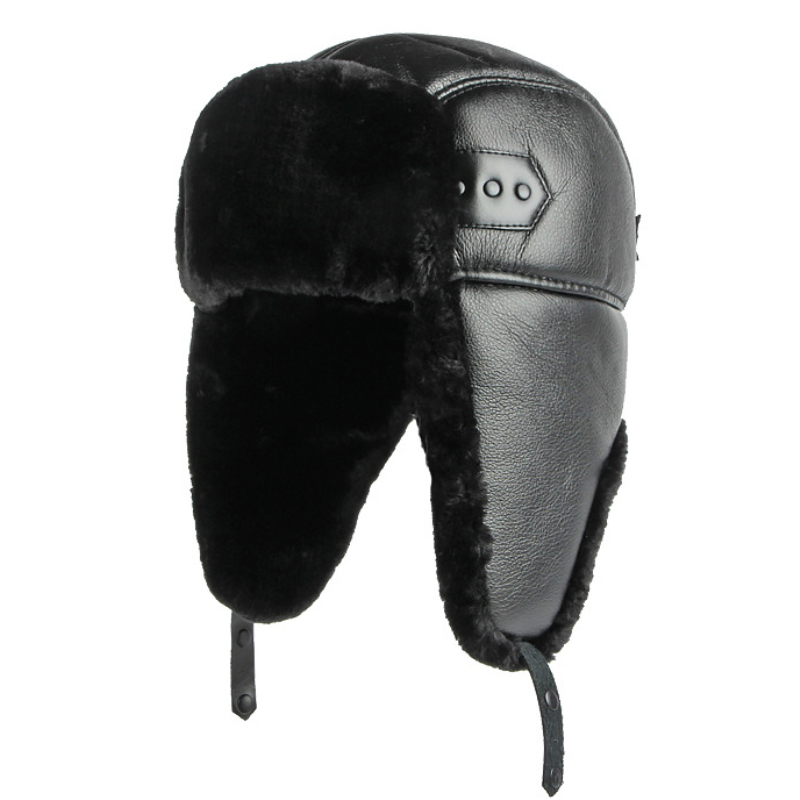 HT4002 Nieuwe Pu Lederen Russi - Winter Trapper Hat recensie en prijs