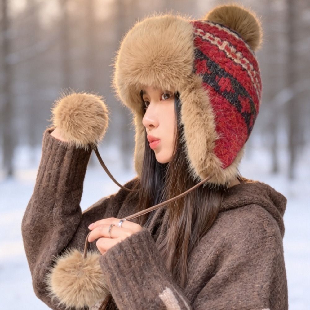 Stijlvolle gebreide polyester  - Winter Trapper Hat recensie en prijs
