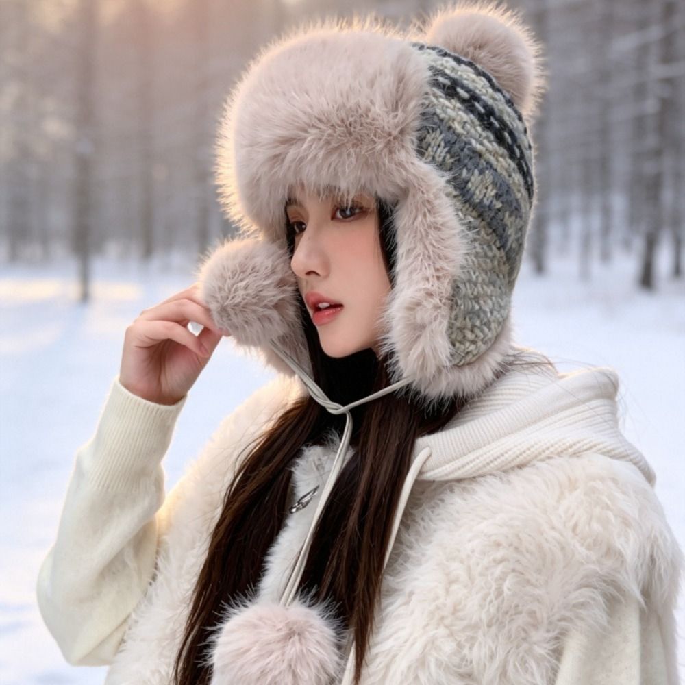 Stijlvolle gebreide polyester  - Winter Trapper Hat recensie en prijs
