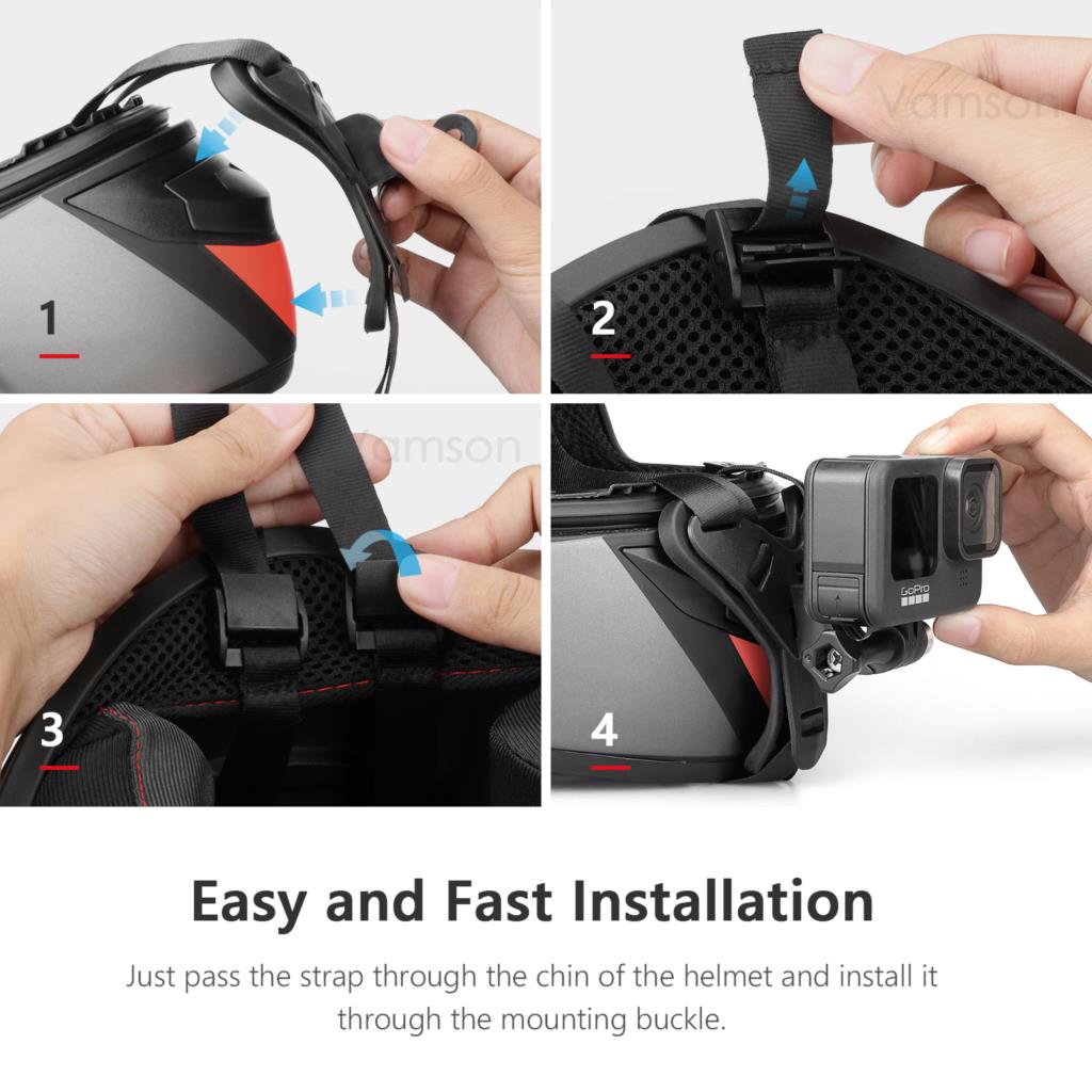 Vamson voor Gopro Hero 11 10 9 - Skull Cap Helmet Liner recensie en prijs